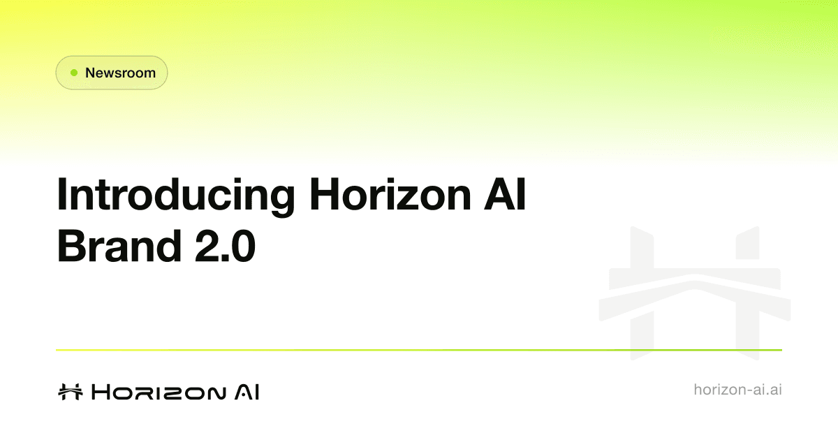 Standing on a new horizon: introducing the new Horizon AI brand identity