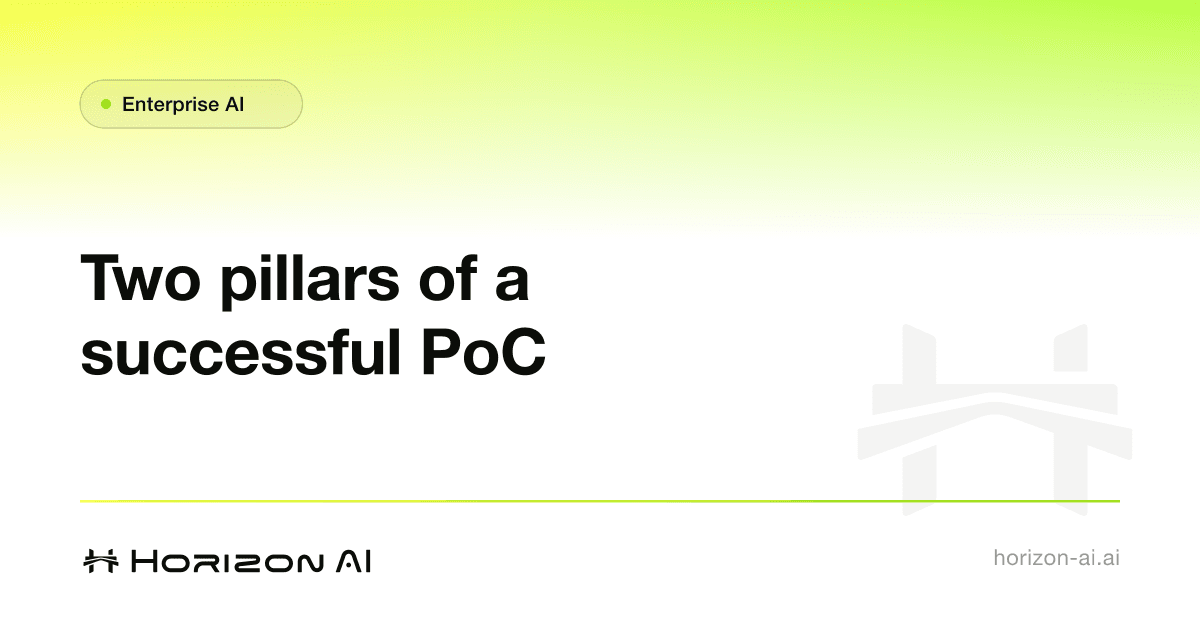 The two pillars of a successful PoC: from demo to production