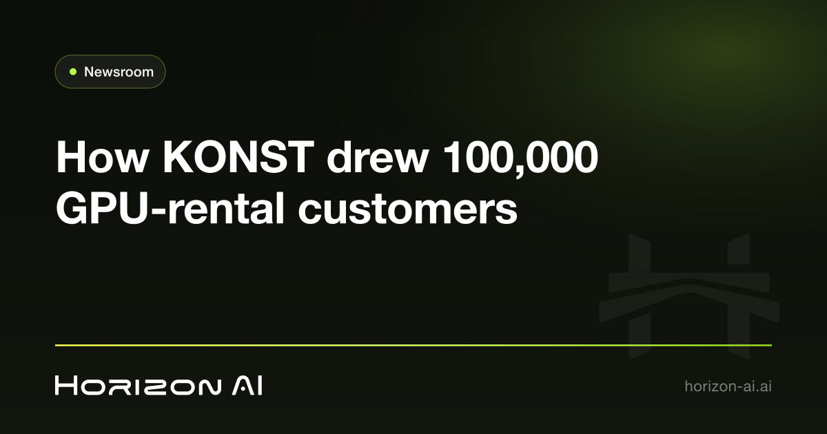 What is a shared GPU? How GPU-rental startup KONST drew 100,000 customers worldwide