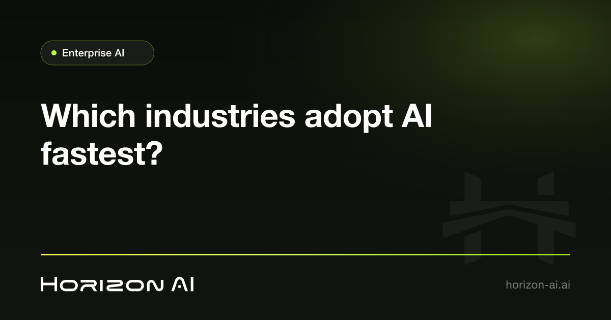 Which industries adopt AI fastest? A compute supplier's three-year view